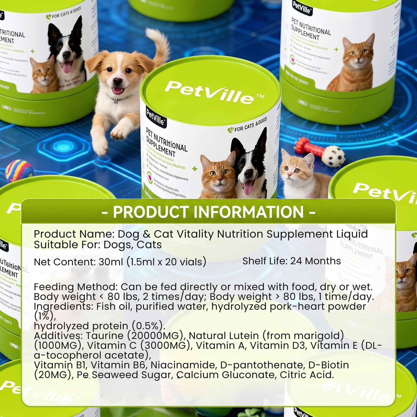 PetVille NAD Taurine Supplement