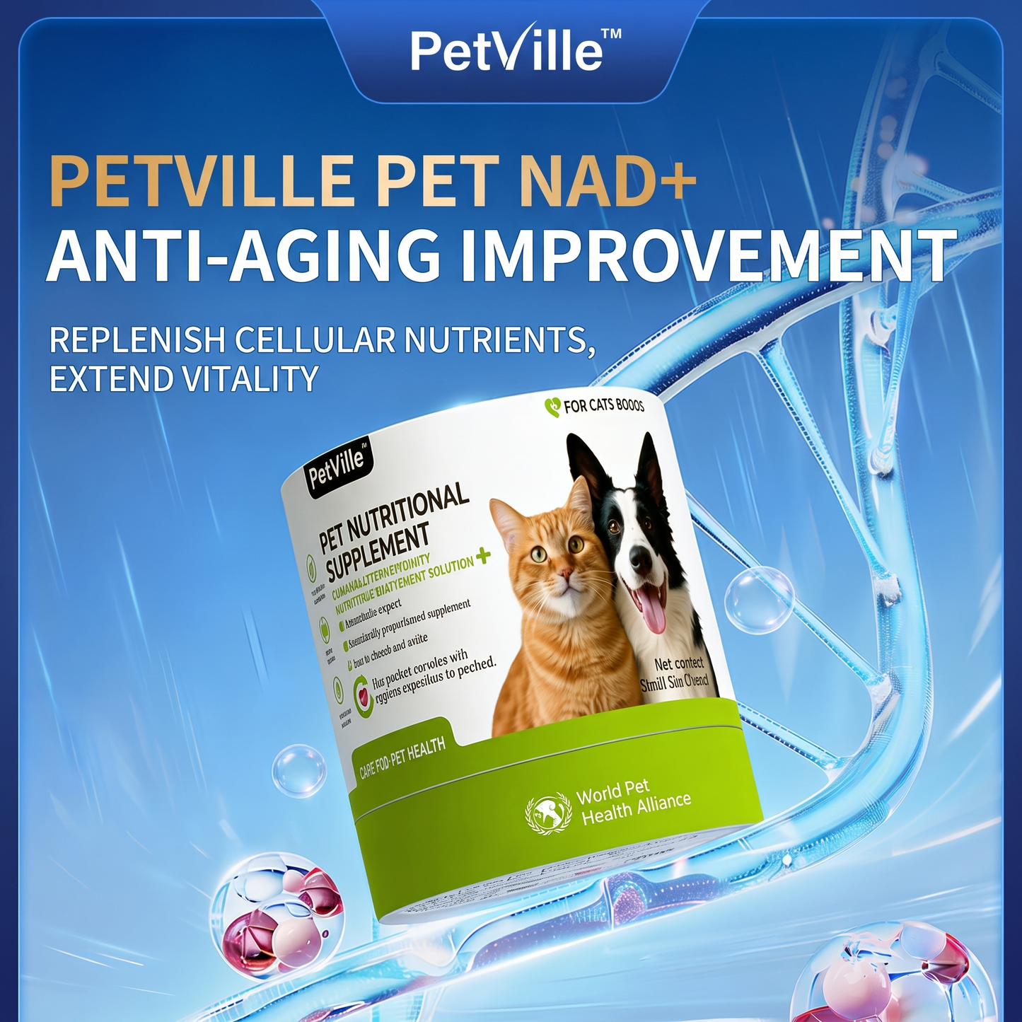 PetVille NAD Taurine Supplement
