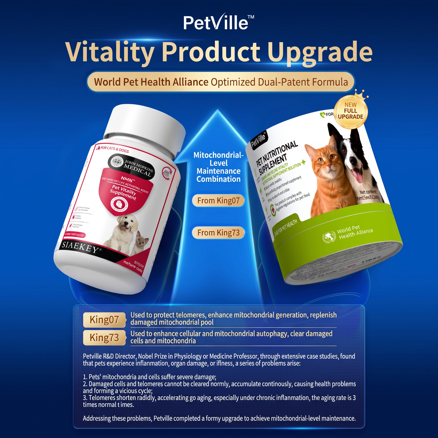 PetVille NAD Taurine Supplement